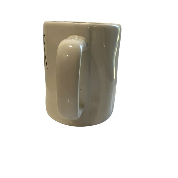 Rae Dunn Collectible JITTER BUG Ceramic Coffee Mug White Farmhouse Tea New - Picture 2 of 6